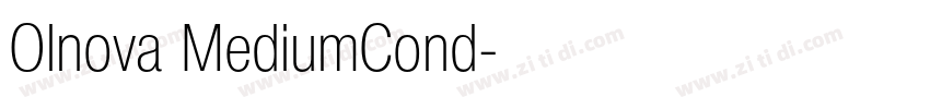 Olnova MediumCond字体转换